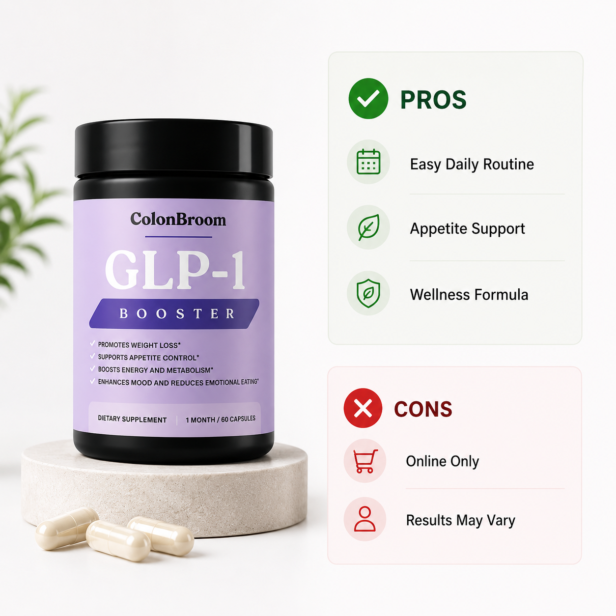 ColonBroom GLP-1 bottles