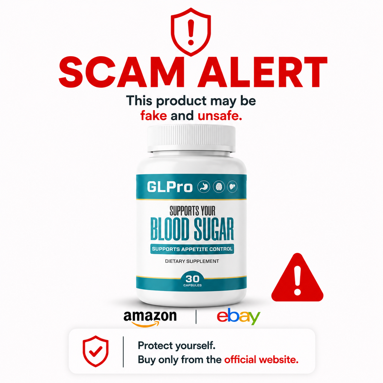 GLPro scam warning — only buy from official website