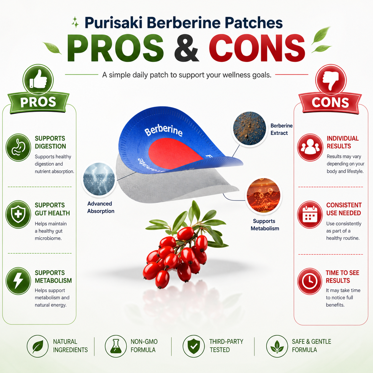 Purisaki Berberine Pros and Cons