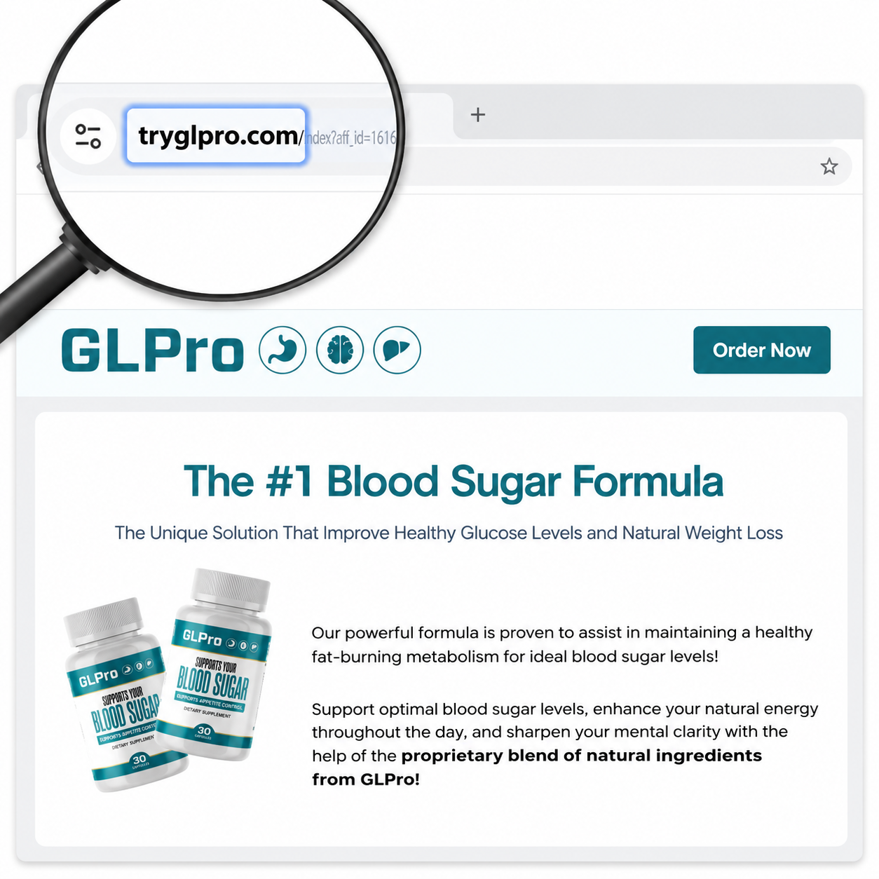 tryglpro.com official product page preview